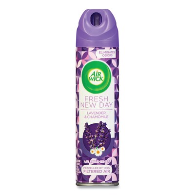 Air Wick Fresh New Day Air Freshener, Lavender and Chamomile, 8 oz Aerosol, 12/Carton (RAC05762CT)