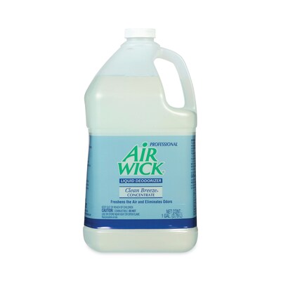 Professional Air Wick Liquid Deodorizer, Clean Breeze, 1 gal Bottle, Concentrate, 4/Carton (3624106732)