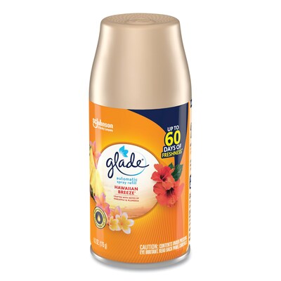 Glade Automatic Air Freshener, Hawaiian Breeze, 6.2 oz, 6/Carton