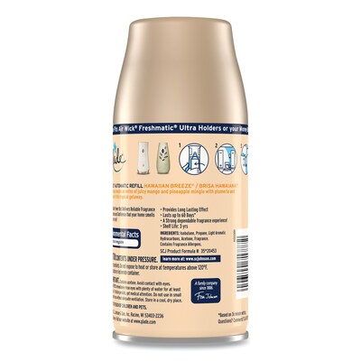 Glade Automatic Air Freshener, Hawaiian Breeze, 6.2 oz, 6/Carton