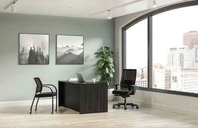 HON Mod 72 Table Desk, Gray (HLPLDS72PSSL1)