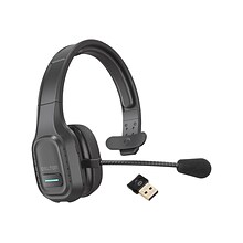 Delton 20X Professional Noise Canceling Bluetooth On Ear Computer Headset with Microphone and USB Do