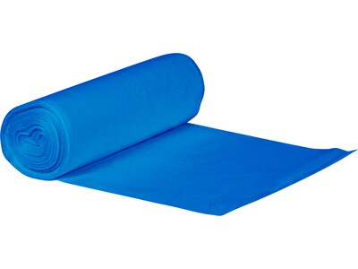 Eco Blend Max 60 Gallon Recycling Bag, Low Density, 0.8 mil, Blue, 100 Bags/Box5 Rolls (L7658TX ER1)