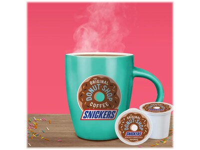 The Original Donut Shop Snickers Coffee, Keurig K-Cup Pod, Light Roast, 24/Box (5000367239)