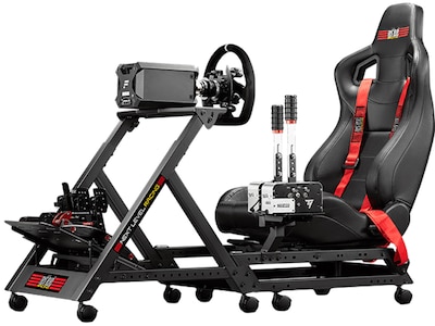 Next Level Racing GTtrack NLR-S009 Racing Simulator Cockpit, Black