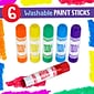 Crayola Washable Paint Sticks, 6 Per Pack, 3 Packs (BIN546207-3)