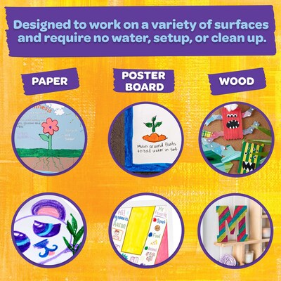 Crayola Washable Paint Sticks, 6 Per Pack, 3 Packs (BIN546207-3)