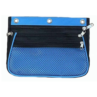 Charles Leonard Zip Nylon 3-Pocket Expanding Pencil Pouch, Assorted Colors, Pack of 24 (CHL76365ST)