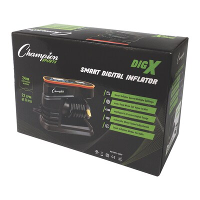 Champion Sports Smart Digital Inflator, Black (CHSDIGX)