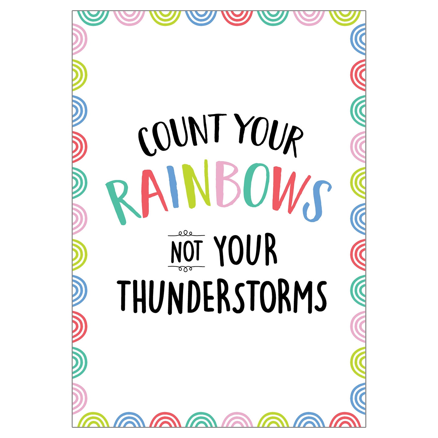 Creative Teaching Press® Rainbow Doodles Inspire U, 13-3/8 x 19 Count Your Rainbows… Poster (CTP10436)
