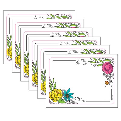 Creative Teaching Press® Self-Adhesive Bright Blooms Doodly Blooms Labels, 3.5 x 2.5, 36 Per Pack,