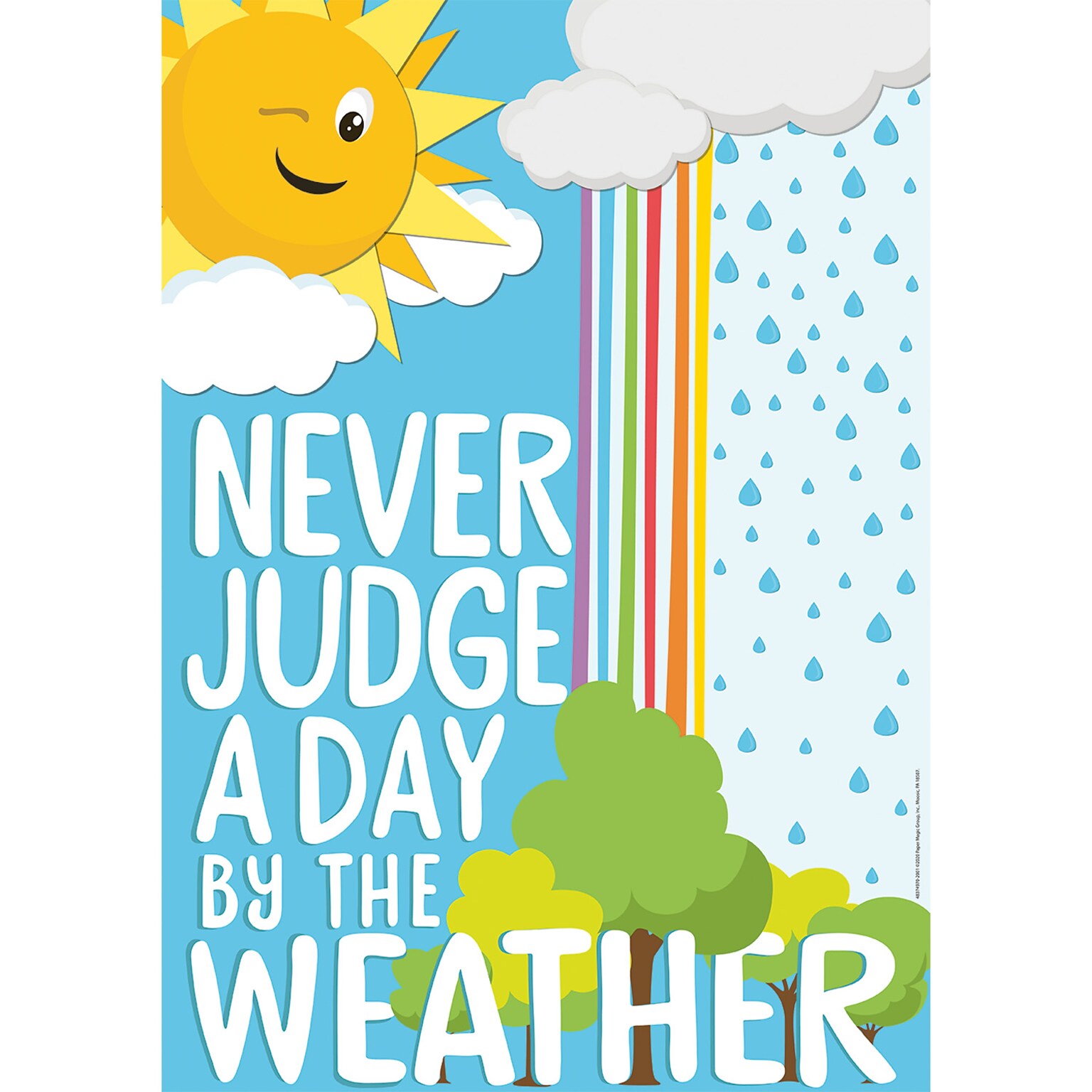 Eureka® Growth Mindset 13 x 19 Never Judge A Day By the Weather Poster (EU-837497)