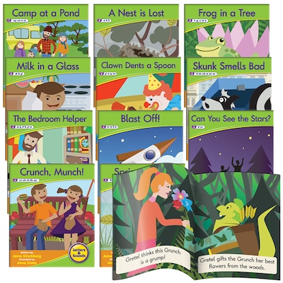 Junior Learning® Letters & Sounds, Phase 4, Set 1, Fiction Boxed Set, Paperback 12-per Set  (JRL383)