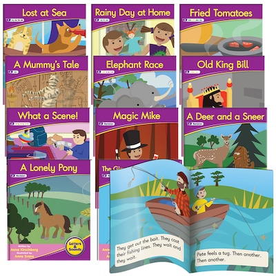 Junior Learning® Letters & Sounds, Phase 5, Set 1, Fiction Boxed Set, Paperback 12-per Set  (JRL384)