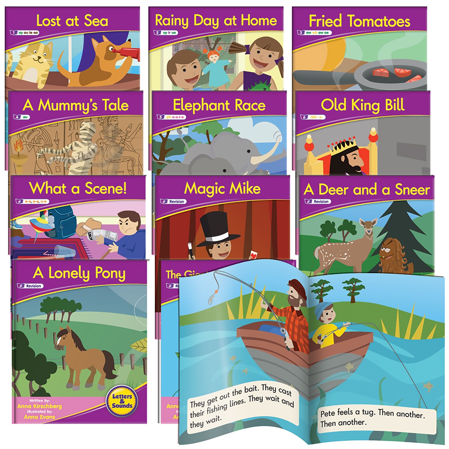 Junior Learning® Letters & Sounds, Phase 5, Set 1, Fiction Boxed Set, Paperback 12-per Set  (JRL384)