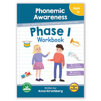 Junior Learning® Phonemic Awareness, Phase 1  Workbook (JRLBB118)