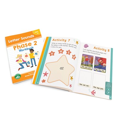 Junior Learning® Letter Sounds, Phase 2 Workbook (JRLBB119)