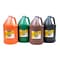 Handy Art Little Masters Washable Tempera Paint, 4 Gallon Kit: Orange, Green, Brown, Black (RPC88278