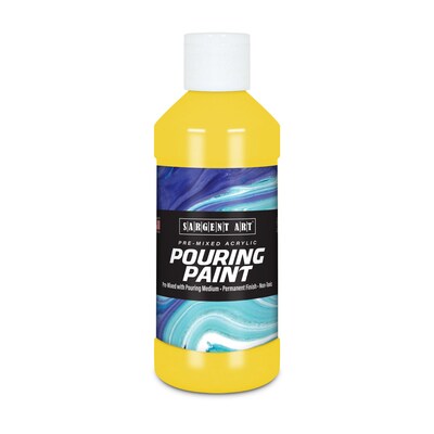 Sargent Art  Acrylic Pouring Paint, Yellow, 8 oz., Pack of 3 (SAR268402-3)