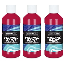 Sargent Art  Acrylic Pouring Paint, Rubine Red, 8 oz., Pack of 3 (SAR268449-3)