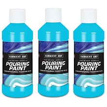 Sargent Art  Acrylic Pouring Paint, Spectral Blue, 8 oz., Pack of 3 (SAR268454-3)