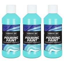 Sargent Art  Acrylic Pouring Paint, Turquoise, 8 oz., Pack of 3 (SAR268461-3)