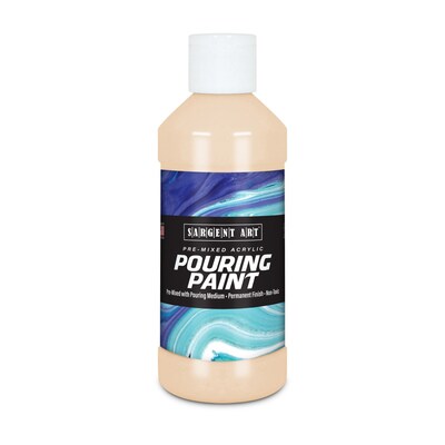 Sargent Art  Acrylic Pouring Paint, Peach, 8 oz., Pack of 3 (SAR268487-3)