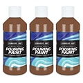 Sargent Art  Acrylic Pouring Paint, Brown, 8 oz., Pack of 3 (SAR268488-3)