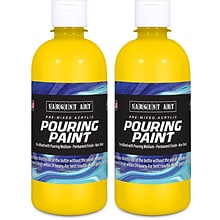 Sargent Art  Acrylic Pouring Paint, Yellow, 16 oz., Pack of 2 (SAR268502-2)