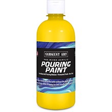 Sargent Art  Acrylic Pouring Paint, Yellow, 16 oz., Pack of 2 (SAR268502-2)