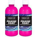 Sargent Art  Acrylic Pouring Paint, Magenta, 16 oz., Pack of 2 (SAR268538-2)
