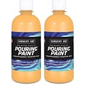 Sargent Art  Acrylic Pouring Paint, Peach, 16 oz., Pack of 2 (SAR268587-2)