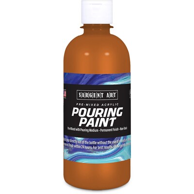 Sargent Art  Acrylic Pouring Paint, Brown, 16 oz., Pack of 2 (SAR268588-2)