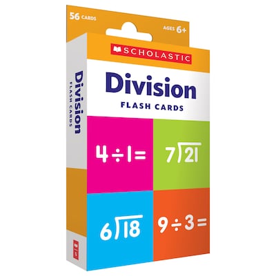 Scholastic Teacher Resources Flash Cards: Division, 56 Cards (SC-714739)