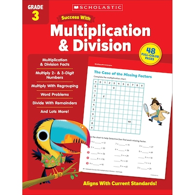 Scholastic Teacher Resources Success With Multiplication & Division: Grade 3 Workbook (SC-735538)