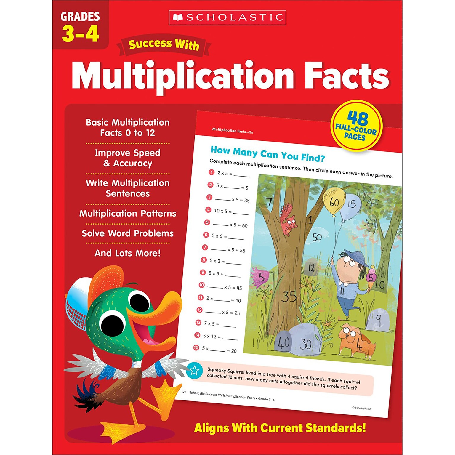 Scholastic Teacher Resources Success With Multiplication Facts: Grades 3–4 Workbook