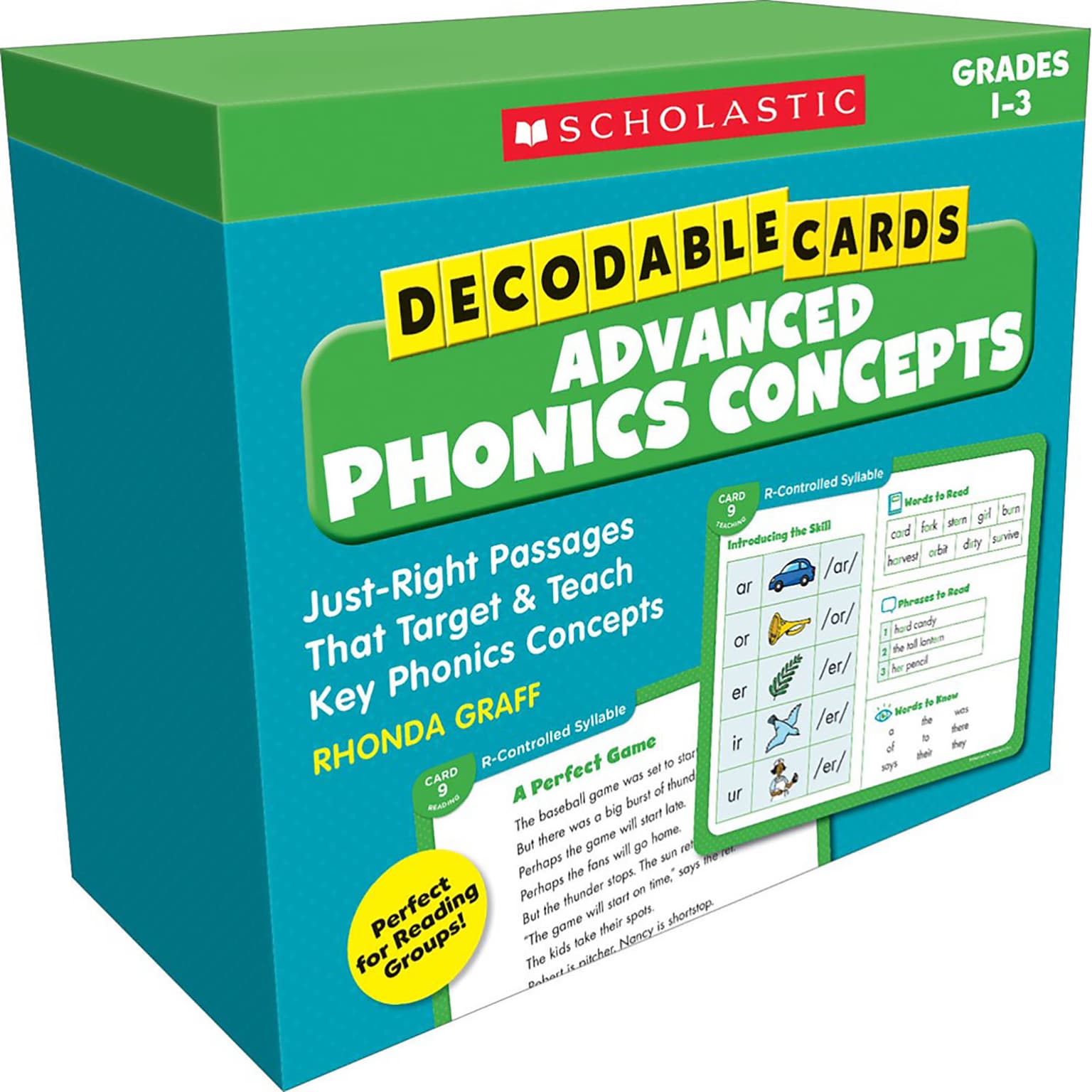 Scholastic Teacher Resources Decodable Cards: Advanced Phonics Concepts (SC-861432)