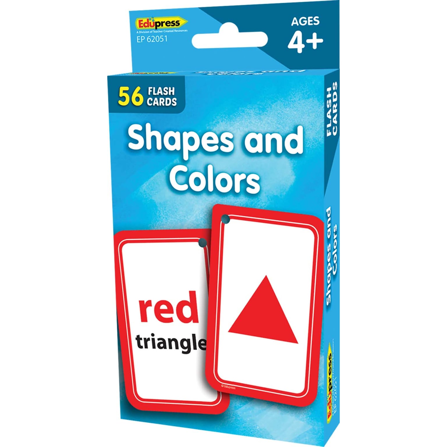 Edupress Shapes and Colors Flash Cards, 56 Cards (TCR62051)