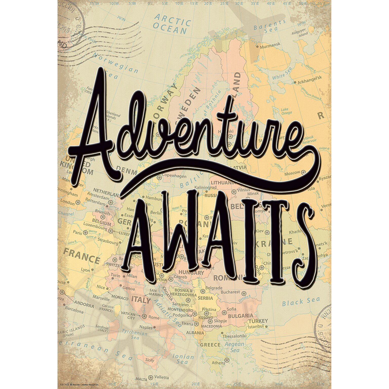 Teacher Created Resources® 19 x 13-3/8 Adventure Awaits Positive Poster (TCR7432)