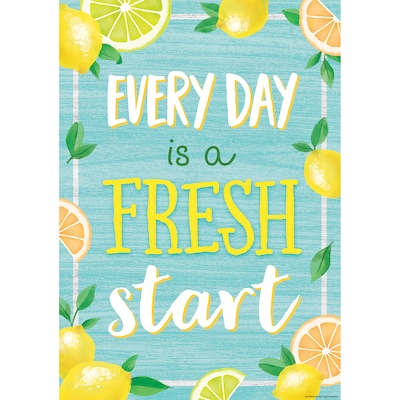 Teacher Created Resources® 19 x 13-3/8 Every Day Is a Fresh Start Positive Poster (TCR7958)