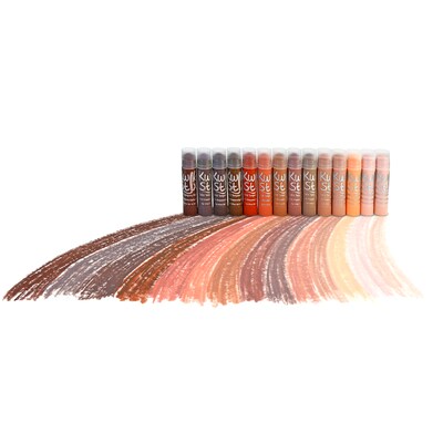 Kwik Stix  Tempera Paint Sticks, Global Skin Tone Colors, Pack of 14 (TPG672)