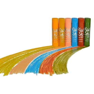 Kwik Stix  Solid Tempera Paint, Earth Tones, 6 Per Pack, 3 Packs (TPG676-3)