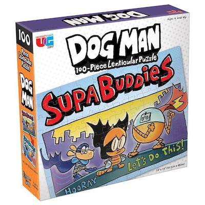 University Games Dog Man Supa Buddies Puzzle, 100-Piece Jigsaw (UG-33846)