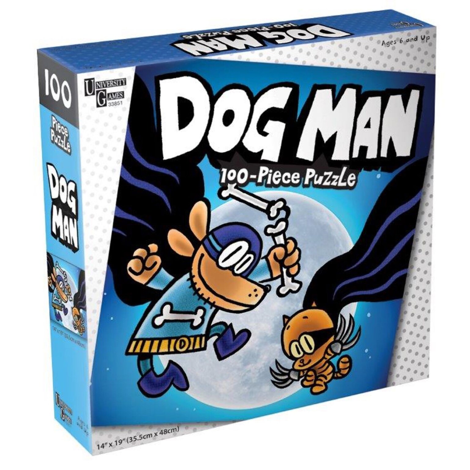 University Games Dog Man and Cat Kid Puzzle, 100-Piece Jigsaw (UG-33851)