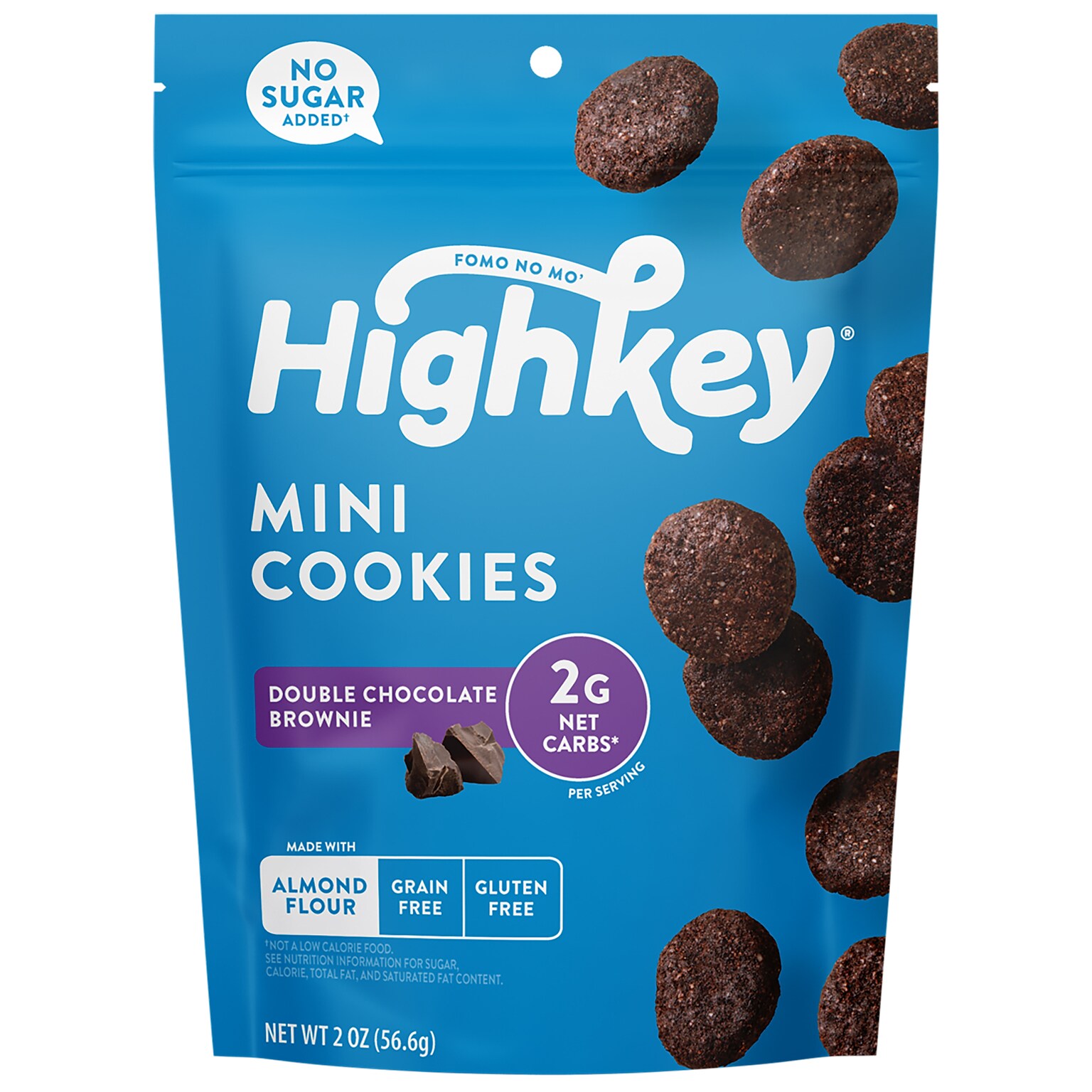 HighKey Gluten Free Double Chocolate Brownie Cookies, 2 oz., 6 Packs/Box, 6/Pack (600-00273 )