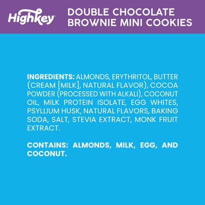 HighKey Gluten Free Double Chocolate Brownie Cookies, 2 oz., 6 Packs/Box, 6/Pack (600-00273 )