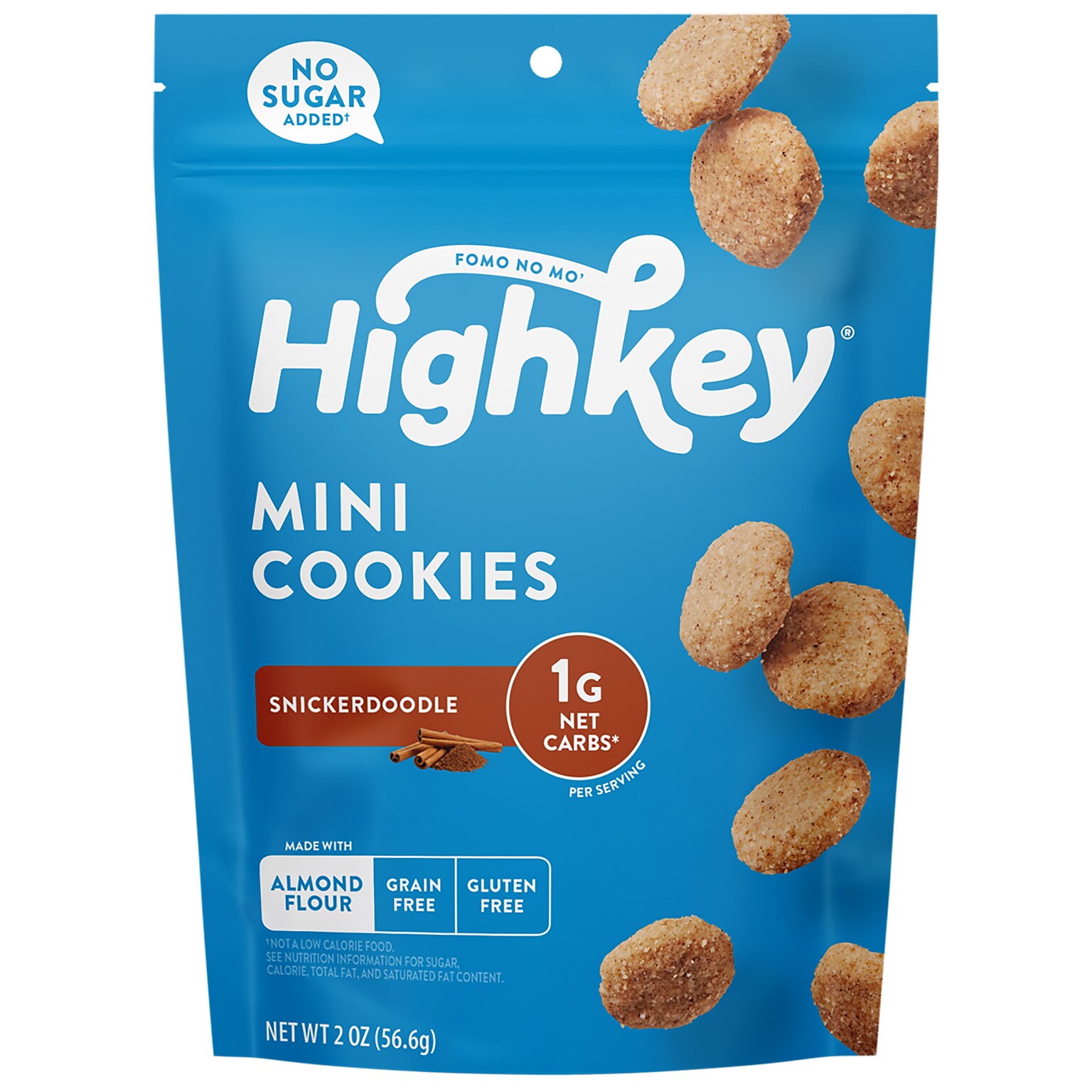 HighKey Gluten Free Snickerdoodle Cookies, 2 oz., 6 Packs/Box, 6/Pack (600-00271)