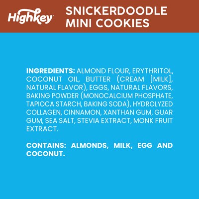 HighKey Gluten Free Snickerdoodle Cookies, 2 oz., 6 Packs/Box, 6/Pack (600-00271)