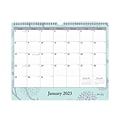 2023 Blue Sky Rue Du Flore 15 x 12 Monthly Wall Calendar, Mint Green/Purple (101611-23)