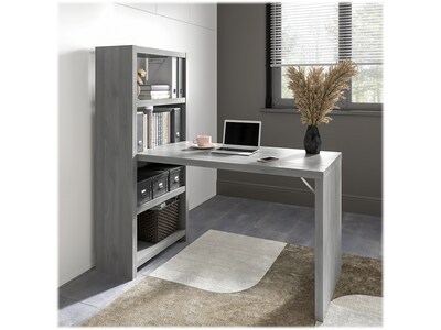 Bush Business Furniture Echo 56W Bookcase Desk, Modern Gray (KI60407-03)